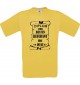 Männer-Shirt Diplom zum besten Lieferant der Welt, gelb, Größe L