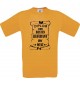 Männer-Shirt Diplom zum besten Lieferant der Welt, orange, Größe L