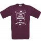 Männer-Shirt Diplom zum besten Monteur der Welt, burgundy, Größe L
