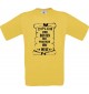 Männer-Shirt Diplom zum besten Heilpraktiker der Welt, gelb, Größe L