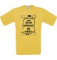 Männer-Shirt Diplom zum besten Kinderarzt der Welt, gelb, Größe L