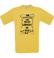 Männer-Shirt Diplom zum besten Laborant der Welt, gelb, Größe L