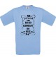 Männer-Shirt Diplom zum besten Laborant der Welt, hellblau, Größe L