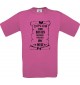 Männer-Shirt Diplom zum besten Krankenpfleger der Welt, pink, Größe L