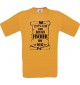 Männer-Shirt Diplom zum besten Fischer der Welt, orange, Größe L