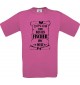 Männer-Shirt Diplom zum besten Fischer der Welt, pink, Größe L