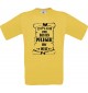Männer-Shirt Diplom zum besten Pfleger der Welt, gelb, Größe L