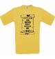 Männer-Shirt Diplom zum besten Hartz4 Empfänger der Welt, gelb, Größe L