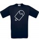 Unisex T-Shirt mit tollem Motiv Eis Eis am Stiel, navy, Größe L