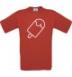 Unisex T-Shirt mit tollem Motiv Eis Eis am Stiel, rot, Größe L