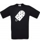 Unisex T-Shirt mit tollem Motiv Eis Eis am Stiel, schwarz, Größe L