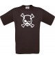 Unisex T-Shirt Skull NEONstyle Moustache, Kult, , Größe: S- XXXL