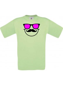 Unisex T-Shirt Sunglasses And Smile, Kult, , Größe: S- XXXL