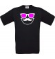 Unisex T-Shirt Sunglasses And Smile, Kult, , Farbe schwarz, Größe S