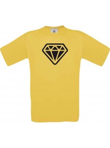 TOP Kinder-Shirt mit tollem Motiv Diamant, Farbe gelb, Größe 104