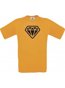 TOP Kinder-Shirt mit tollem Motiv Diamant, Farbe orange, Größe 104