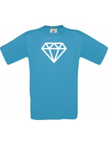 TOP Kinder-Shirt mit tollem Motiv Diamant, Farbe atoll, Größe 104