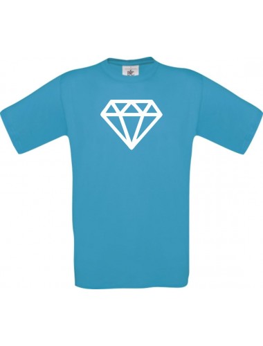 TOP Kinder-Shirt mit tollem Motiv Diamant, Farbe atoll, Größe 104