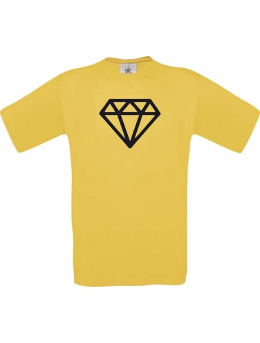 TOP Kinder-Shirt mit tollem Motiv Diamant, Farbe gelb, Größe 104