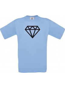 TOP Kinder-Shirt mit tollem Motiv Diamant, Farbe hellblau, Größe 104