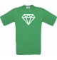 TOP Kinder-Shirt mit tollem Motiv Diamant, Farbe kellygreen, Größe 104