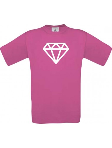 TOP Kinder-Shirt mit tollem Motiv Diamant, Farbe pink, Größe 104
