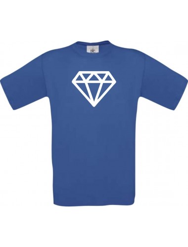 TOP Kinder-Shirt mit tollem Motiv Diamant, Farbe royalblau, Größe 104