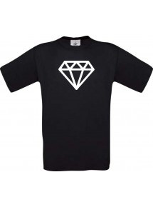 TOP Kinder-Shirt mit tollem Motiv Diamant, Farbe schwarz, Größe 104