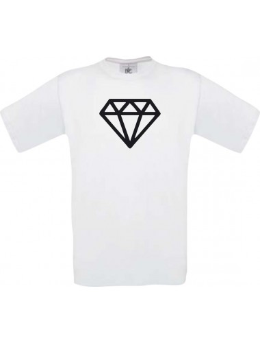 TOP Kinder-Shirt mit tollem Motiv Diamant, Farbe weiss, Größe 104