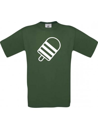 TOP Kinder-Shirt mit tollem Motiv Eis Eis am Stiel, Farbe dunkelgruen, Größe 104