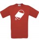 TOP Kinder-Shirt mit tollem Motiv Eis Eis am Stiel, Farbe rot, Größe 104