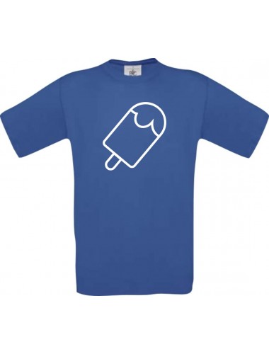 TOP Kinder-Shirt mit tollem Motiv Eis Eis am Stiel, Farbe royalblau, Größe 104
