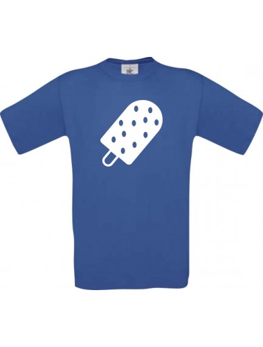 TOP Kinder-Shirt mit tollem Motiv Eis Eis am Stiel, Farbe royalblau, Größe 104