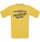 Männer-Shirt Ich bin Handwerker, weil Superheld kein Beruf ist, gelb, Größe L
