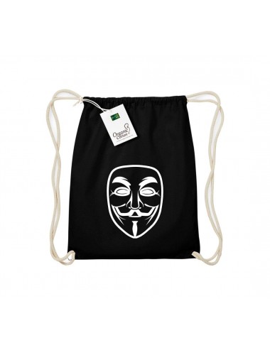 bio Organic Gymsac Anonymous Maske, Farbe schwarz
