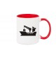 Kaffeepott Frachter, Seefahrt, Übersee, Skipper, Kapitän, rot