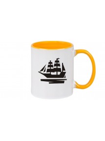 Kaffeepott Segelboot, Boot, Skipper, Kapitän