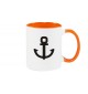 Kaffeepott Anker Boot Skipper Kapitän, orange