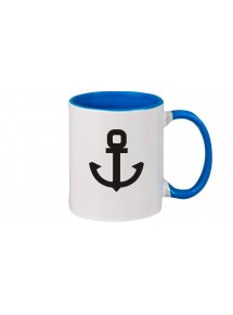 Kaffeepott Anker Boot Skipper Kapitän, royal