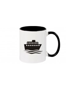 Kaffeepott Übersee, Kreuzfahrtschiff, Passagierschiff, schwarz