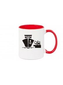 Kaffeepott Frachter, Übersee, Skipper, Kapitän