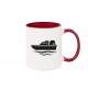 Kaffeepott Yacht, Übersee, Skipper, Kapitän, burgundy