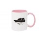 Kaffeepott Yacht, Übersee, Skipper, Kapitän, rosa