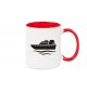 Kaffeepott Yacht, Übersee, Skipper, Kapitän, rot