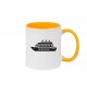 Kaffeepott Kreuzfahrtschiff, Passagierschiff, gelb