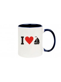 Kaffeepott I Love Segelboot, Kapitän