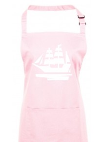 Kochschürze, Segelboot, Boot, Skipper, Kapitän, pink