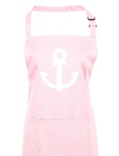 Kochschürze, Anker Boot Skipper Kapitän, pink