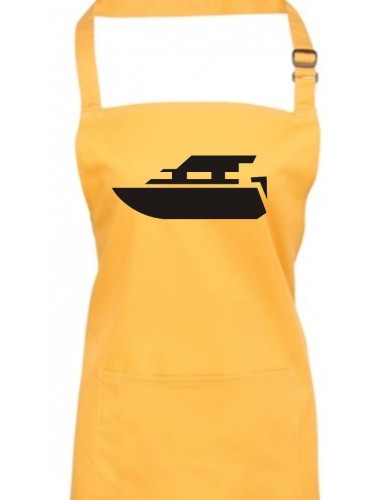 Kochschürze, Motorboot, Yacht, Boot, Skipper, Kapitän, sunflower