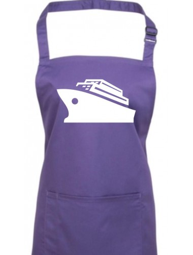 Kochschürze, Kreuzfahrt, Schiff, Passagierschiff, purple